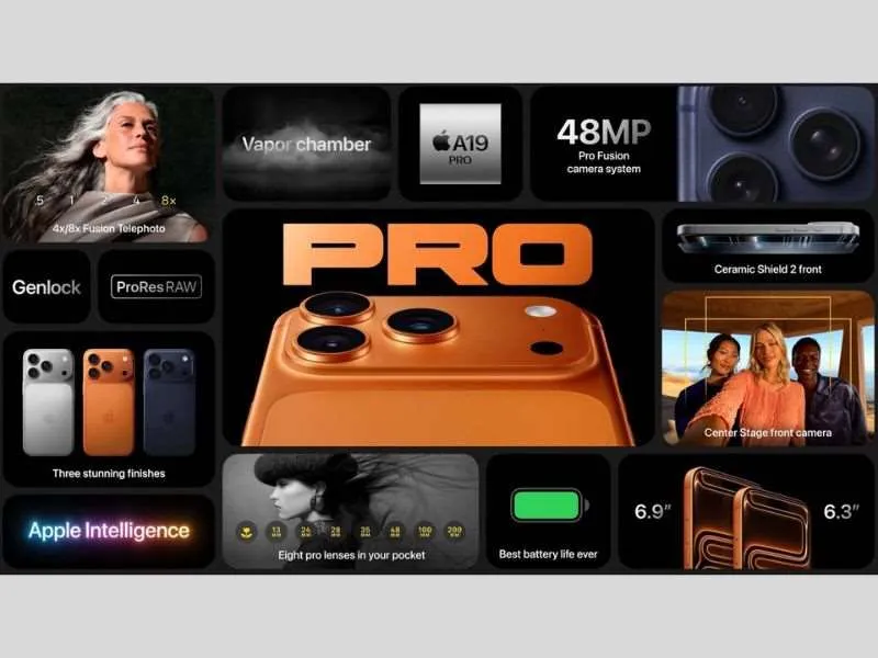iPhone 17 Pro và Pro Max gần như giống nhau