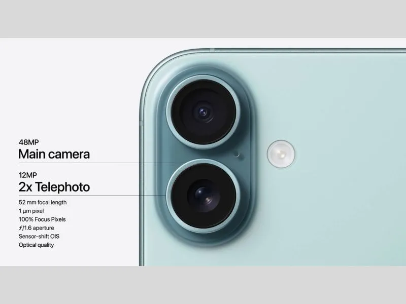 Camera iPhone 16 hiện đại và sắc nét