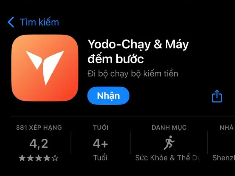  Yodo là app đi bộ kiếm tiền phổ biến tại Việt Nam