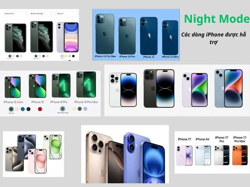 Night Mode được hỗ trợ tự động từ iPhone 11 series