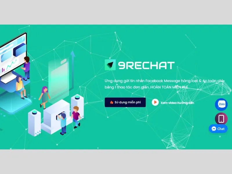 Phần mềm gửi tin nhắn hàng loạt trên messenger 9Rechat