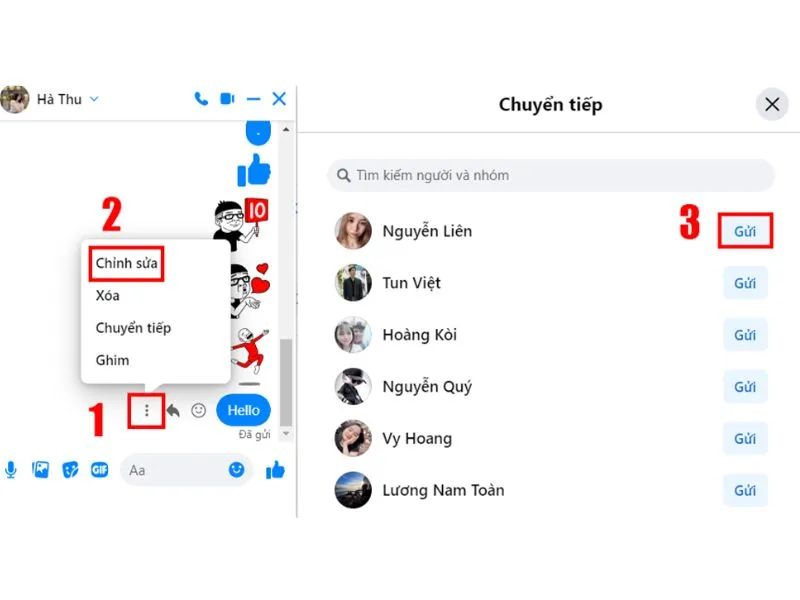 Cách gửi tin nhắn hàng loạt trên messenger bằng máy tính