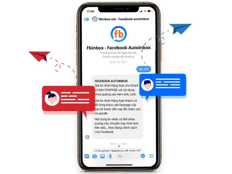 Gửi tin nhắn hàng loạt bằng chatbot