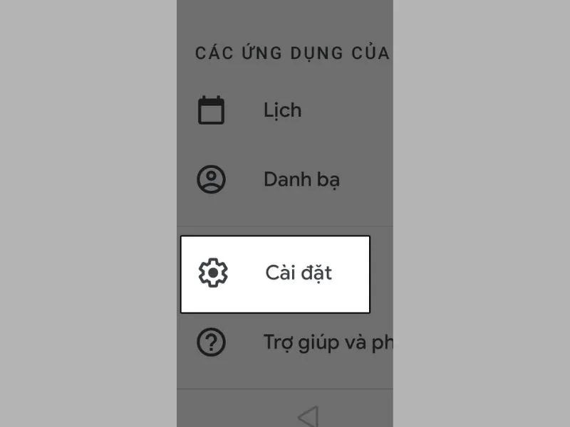 Nhấn vào cài đặt chữ ký trong Gmail