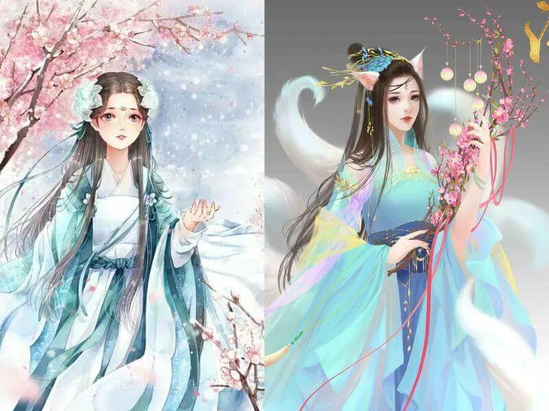 Bộ hình nền 8k anime nữ cổ trang đẹp mê ly, chất lượng cao