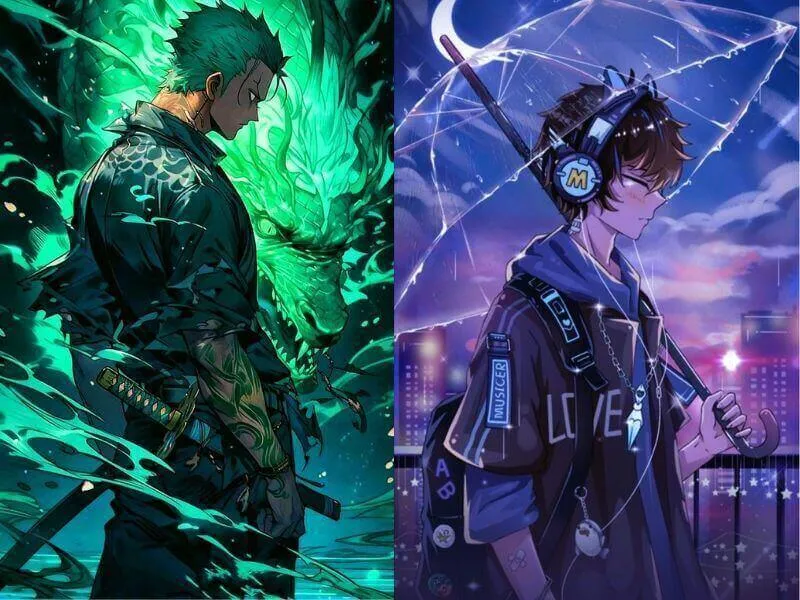 Mẫu hình nền có thể loại anime mạnh mẽ cho nam