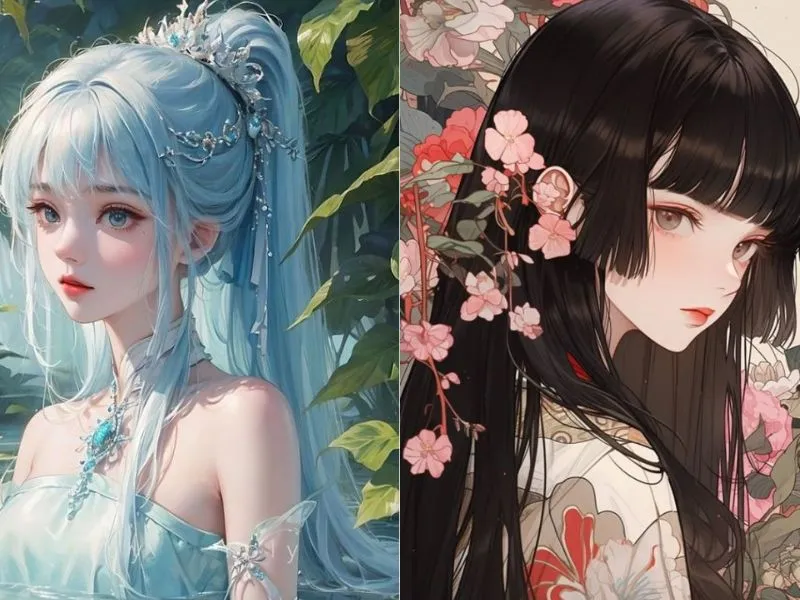 Hình nền anime phong cách dễ thương, dễ thương