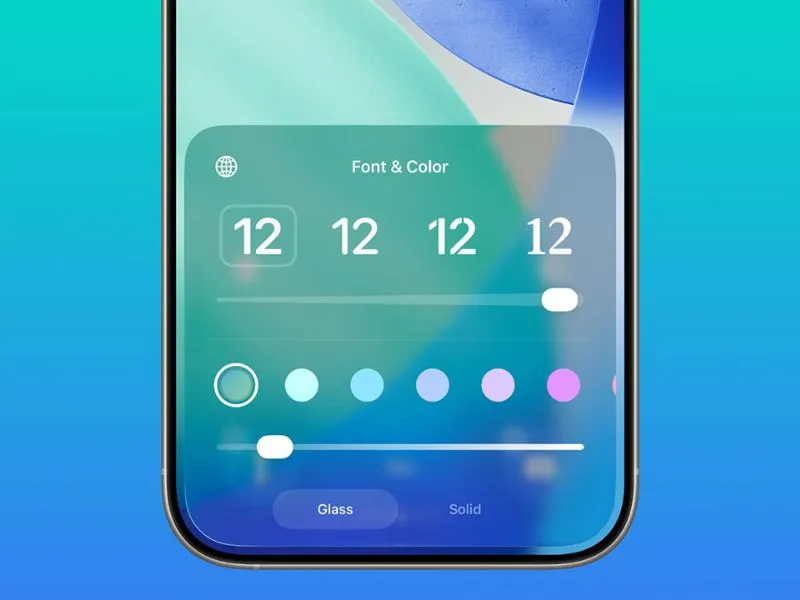 Liquid Glass mới trên màn hình khóa trong iOS 26.2 beta 1