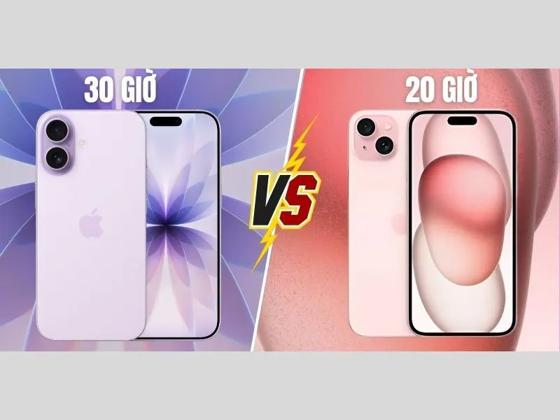 Thời lượng Pin trên iPhone 17 cũng ấn tượng hơn