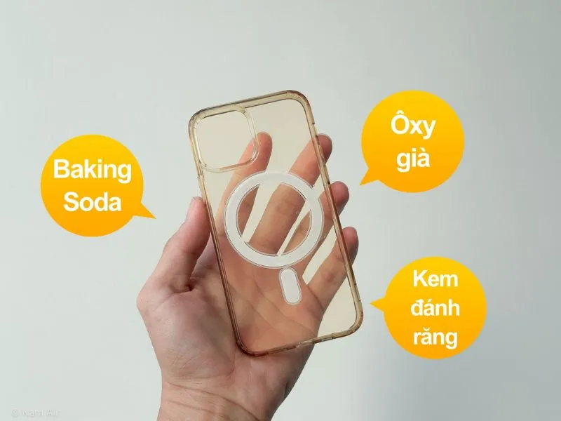 Một số cách tẩy vết ố vàng trên ốp lưng phổ biến