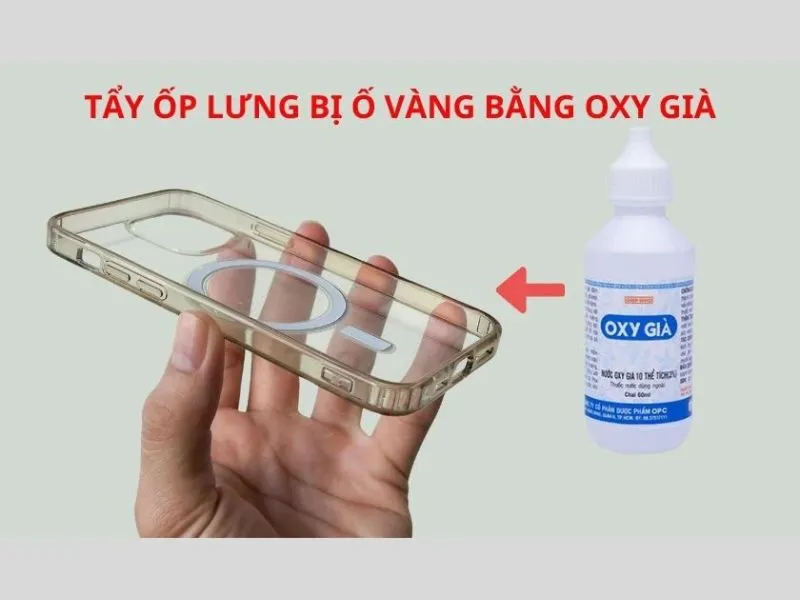 Sử dụng oxy già để tẩy rửa vết ố trên ốp