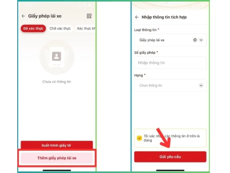 Vào ứng dụng VNeID để đăng ký tích hợp giấy phép lái xe