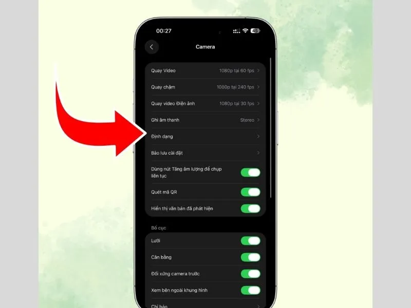 Xem các định dạng ảnh sẽ có trên iPhone