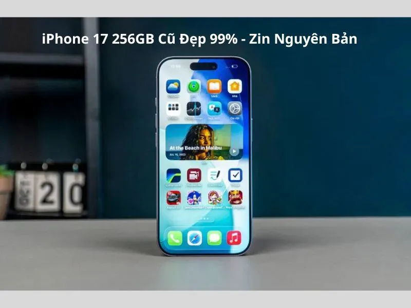 iPhone 17 256GB cũ đẹp 99% - Zin nguyên bản