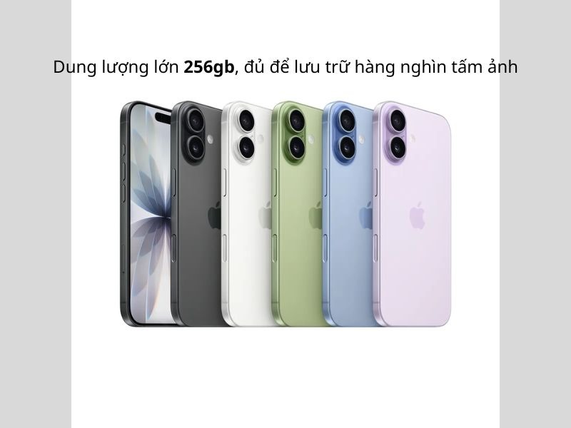 Dung lượng lưu trữ lớn