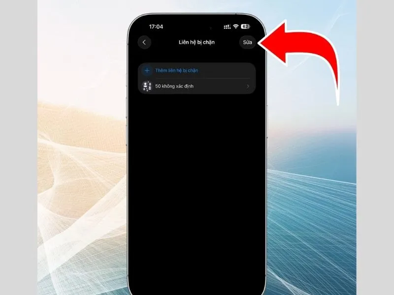 Tiến hành loại bỏ số bị chặn