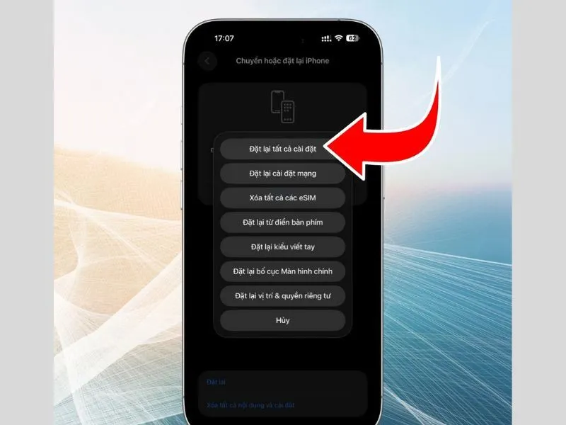 Chọn mục phù hợp với nhu cầu