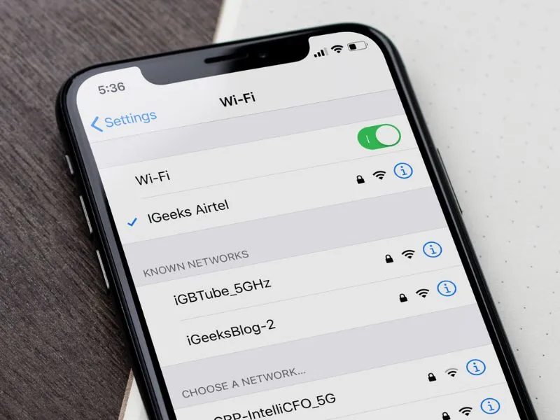 Kết nối lại wifi khi iPhone lỗi không thể kích hoạt