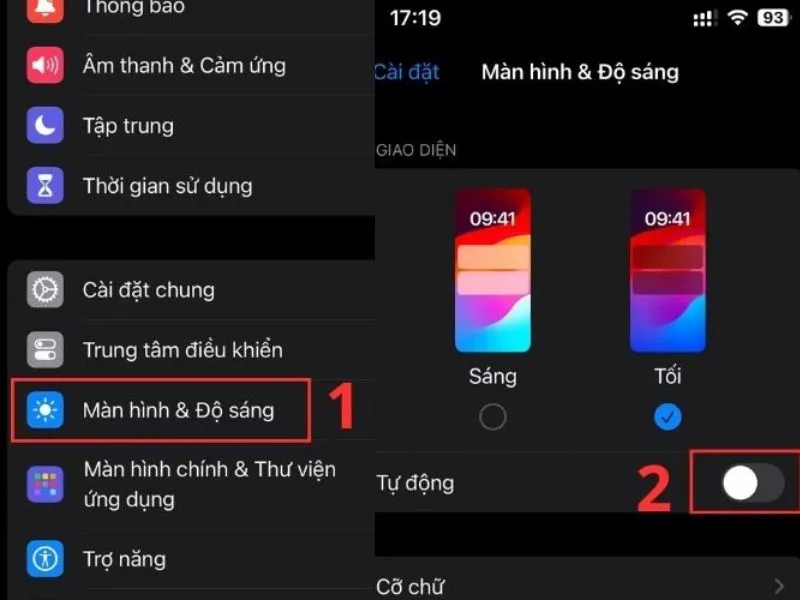 Kiểm tra tính năng điều chỉnh độ sáng màn hình tự động trên iPhone