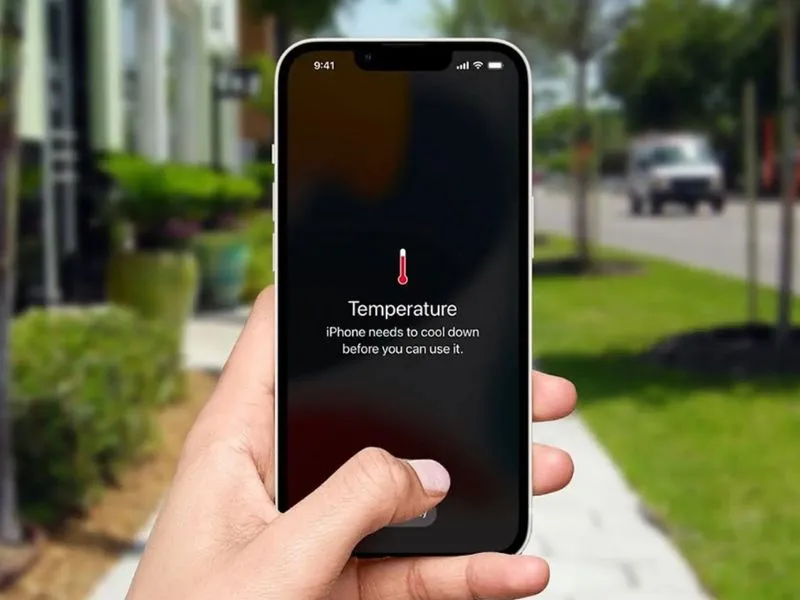 Làm mát điện thoại iPhone để giảm nhiệt độ
