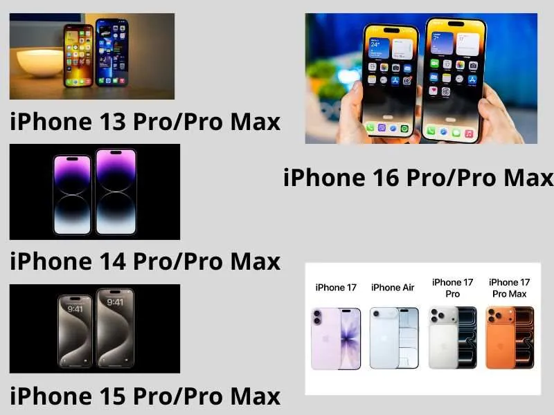 Các dòng iPhone có trang bị màn LTPO