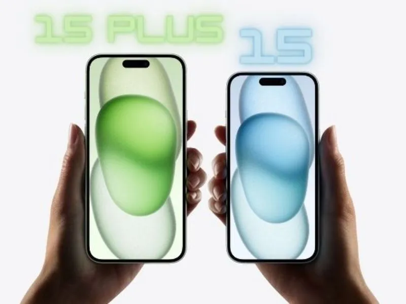 So sánh iPhone 15 với iPhone 15 Plus