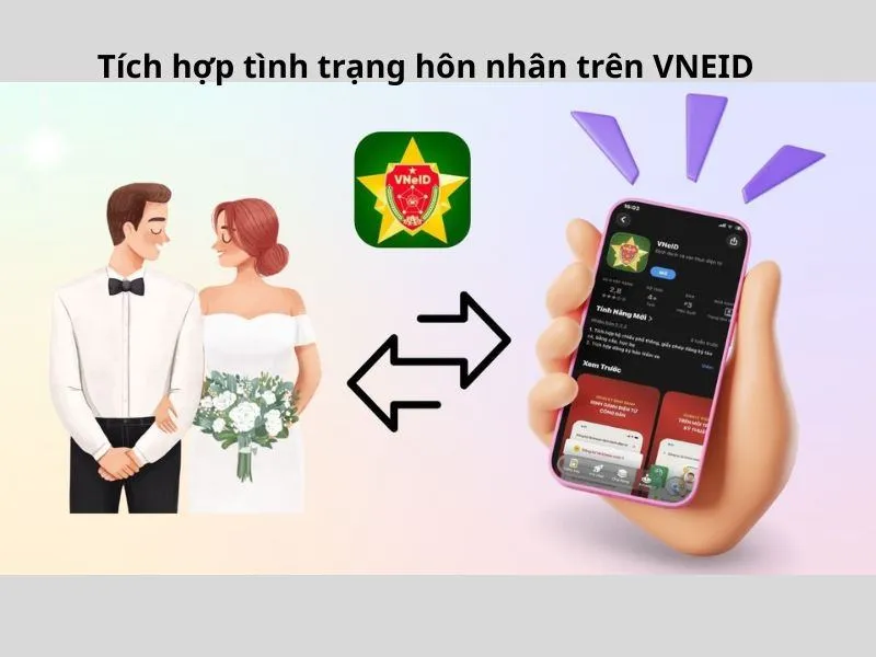 Tích hợp tình trạng hôn nhân trên Vneid chính xác