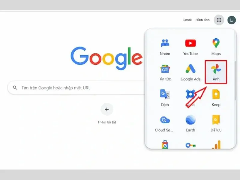 Có sẵn tiện ích ở tài khoản Google trên máy tính