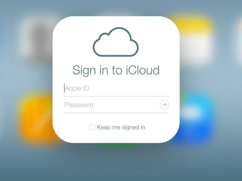 Đăng nhập tài khoản iCloud 