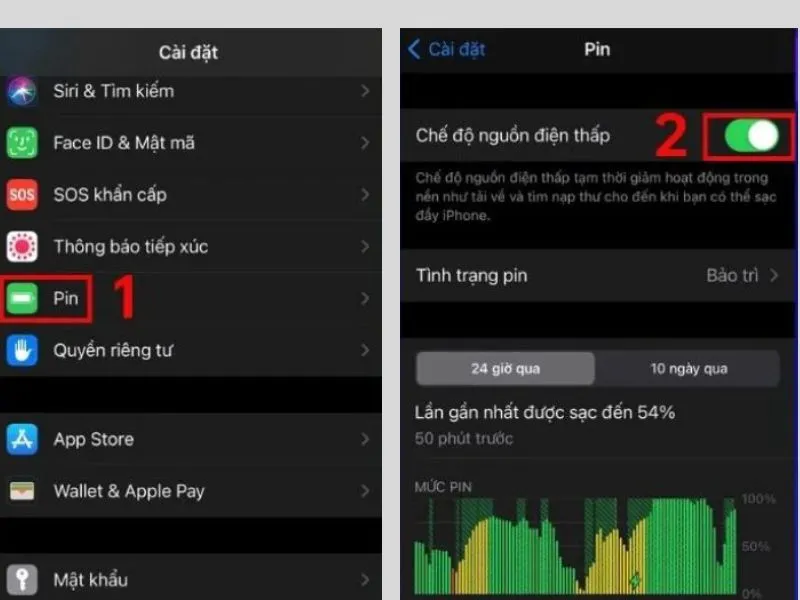 Bật chế độ tiết kiệm pin trên iPhone