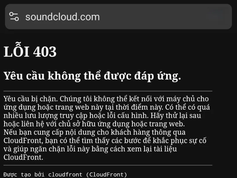 Lỗi SoundCloud bị not available in your country