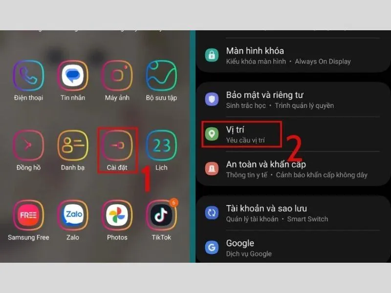 Luôn đảm bảo vị trí đang được bật