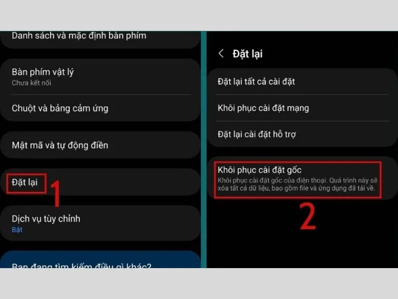 Cần sao lưu dữ liệu trước để tránh tình trạng mất