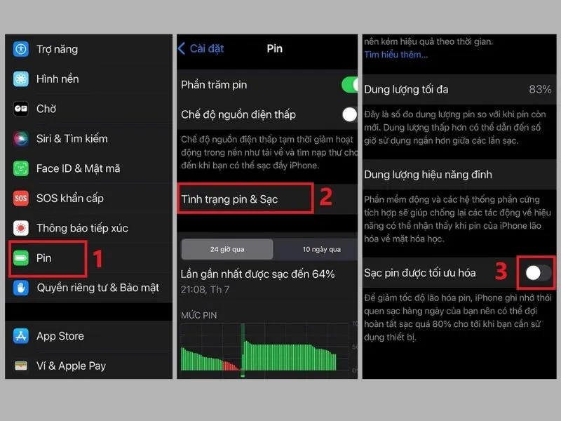 Bật tính năng Optimized Battery Charging trên điện thoại iPhone