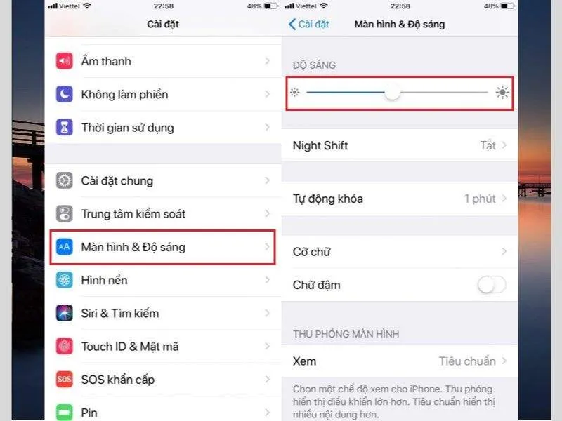 Hạn chế ánh sáng ở mức tối đa 