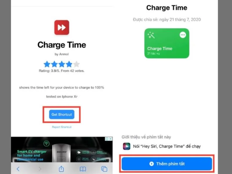 Tải phím tắt Charge Time về máy