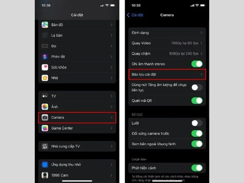 Cài đặt lại hệ thống camera trên iPhone