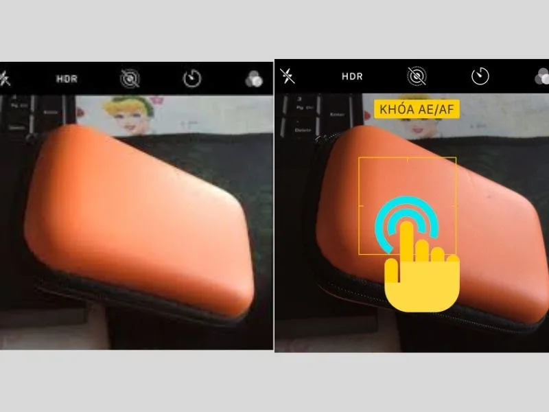 Khóa lấy nét trực tiếp trên camera iPhone