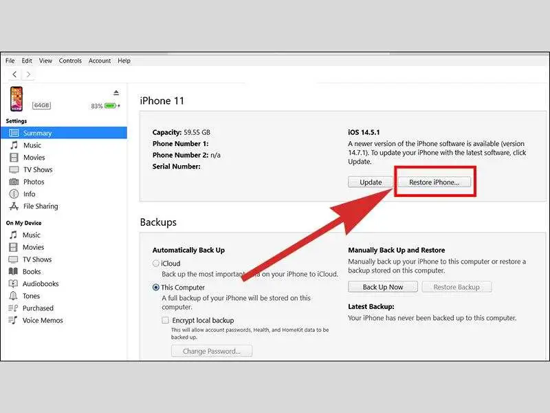 Khôi phục và chạy lại iPhone nhanh chóng