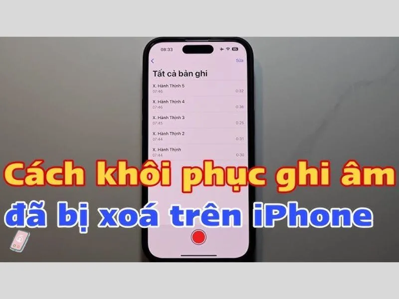 Hé lộ cách khôi phục ghi âm đã xóa vĩnh viễn trên iPhone 