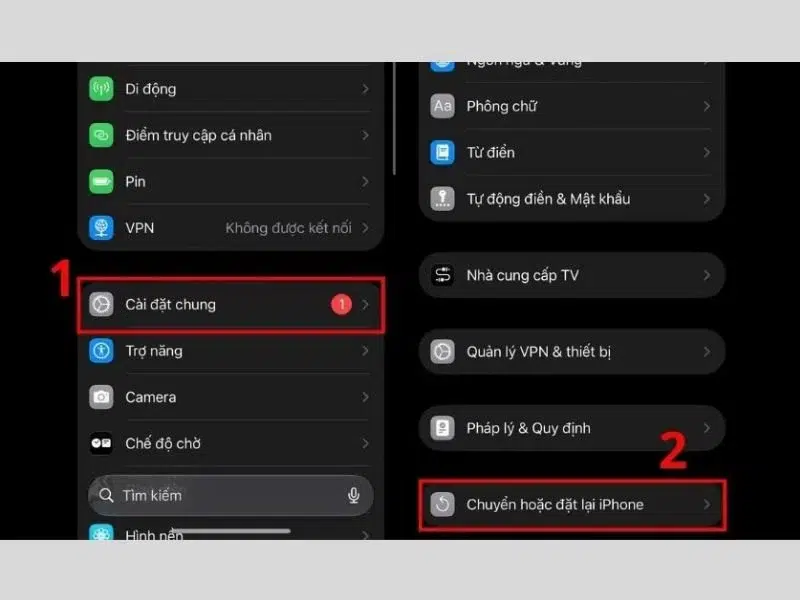 Khôi phục lại cài đặt gốc để khắc phục lỗi xung đột phần mềm