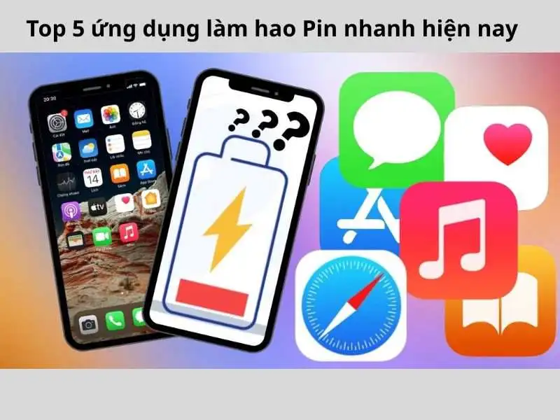 5 ứng dụng làm hao Pin nhanh trên iPhone