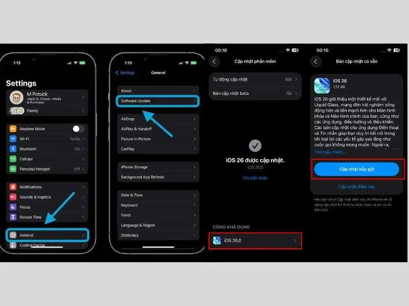 Cập nhật phiên bản iOS mới bảo mật iPhone