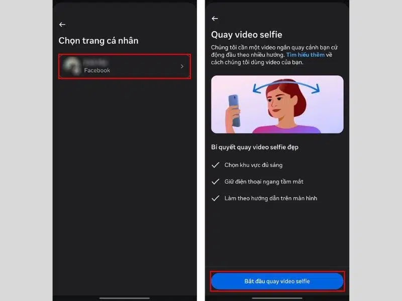 Tùy chọn trang cá nhân đăng ký cách nhận tick trắng Facebook
