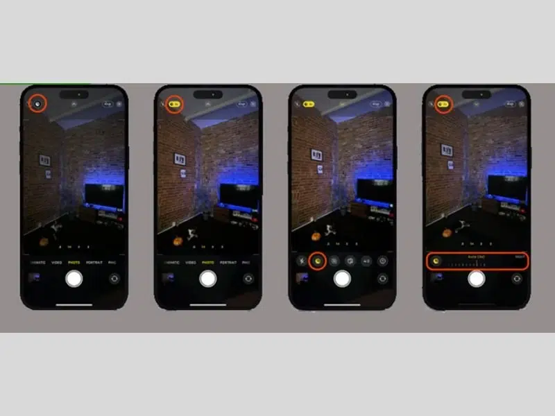 Luôn đảm bảo biểu tượng Night Mode đã được bật