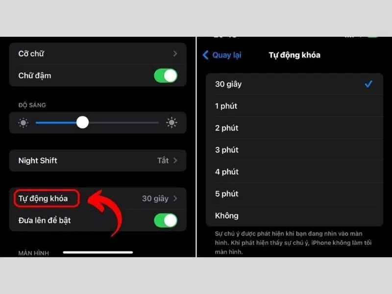 Chọn mốc thời gian phù hợp