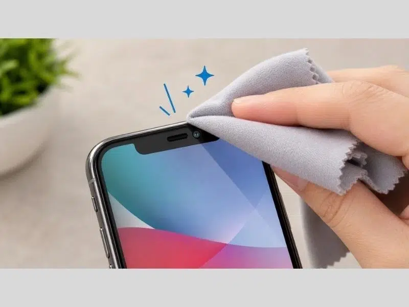 Vệ sinh sạch sẽ màn hình để bảo vệ máy