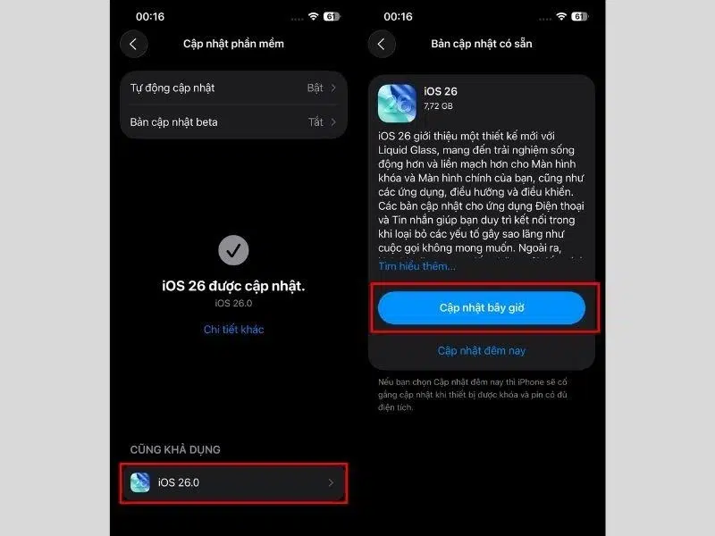 Cập nhật phiên bản iOS mới nhất trên iPhone