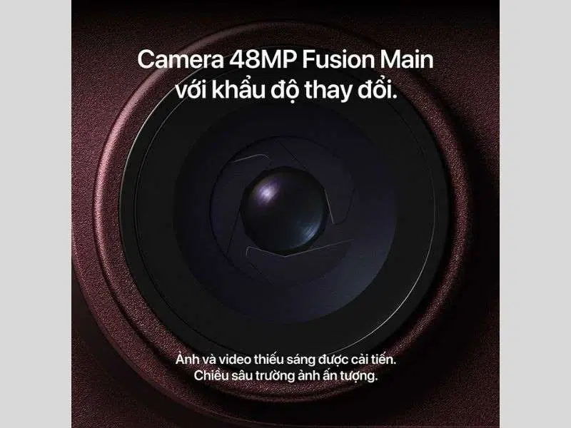 Camera Fusion Main được nâng cấp thêm khả năng khẩu độ thay đổi