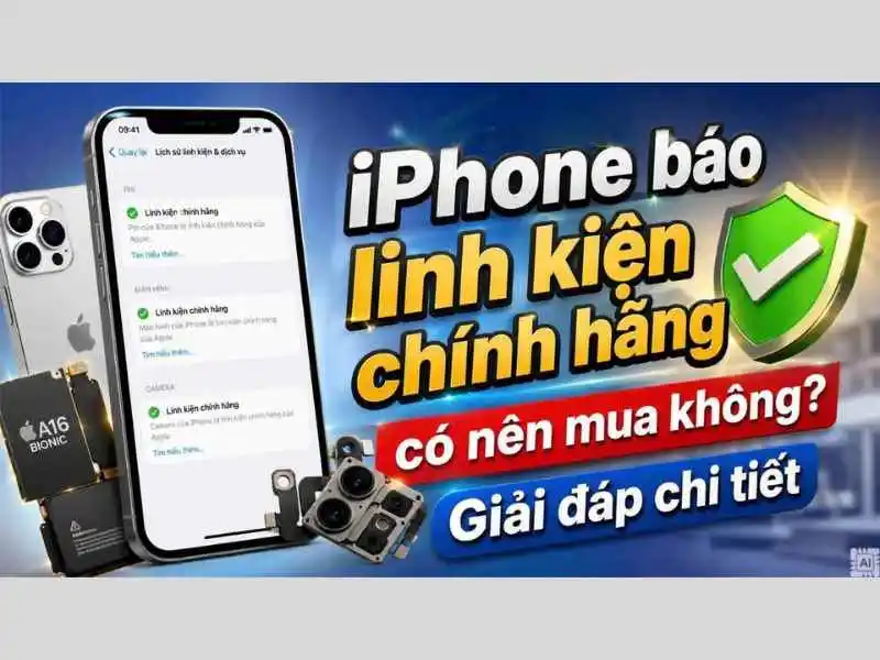 iPhone báo linh kiện chính hãng có an toàn không?